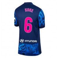 Camisa de Futebol Atletico Madrid Koke #6 Equipamento Alternativo Mulheres 2024-25 Manga Curta